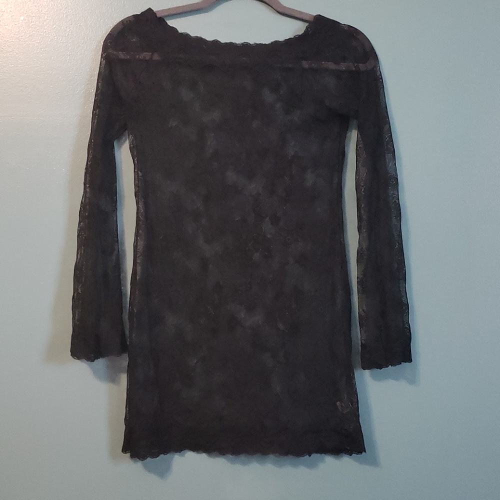 M sheer bodysuit dress
